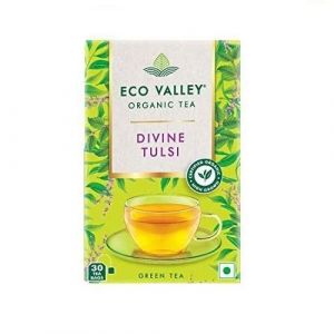 ECO VALLEY ORGANIC DIVINE TULSI GREEN TEA 30 BAGS