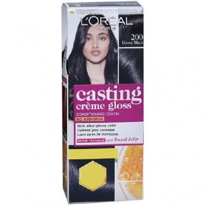 LOREAL CASTING CREME GLOSS CONDITIONING HAIR COLOR 200-EBONY BLACK (21GM+24ML)