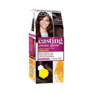 LOREAL PARIS CASTING CREME GLOSS CONDITIONING HAIR COLOR 300-DARKEST BROWN (21GM+24ML)
