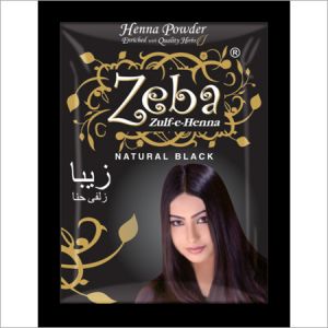 ZEBA HAIR COLOUR NATURAL BLACK 20GM